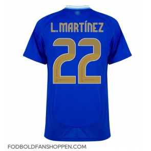 Argentina Lautaro Martinez #22 Udebanetrøje Copa America 2024 Kortærmet